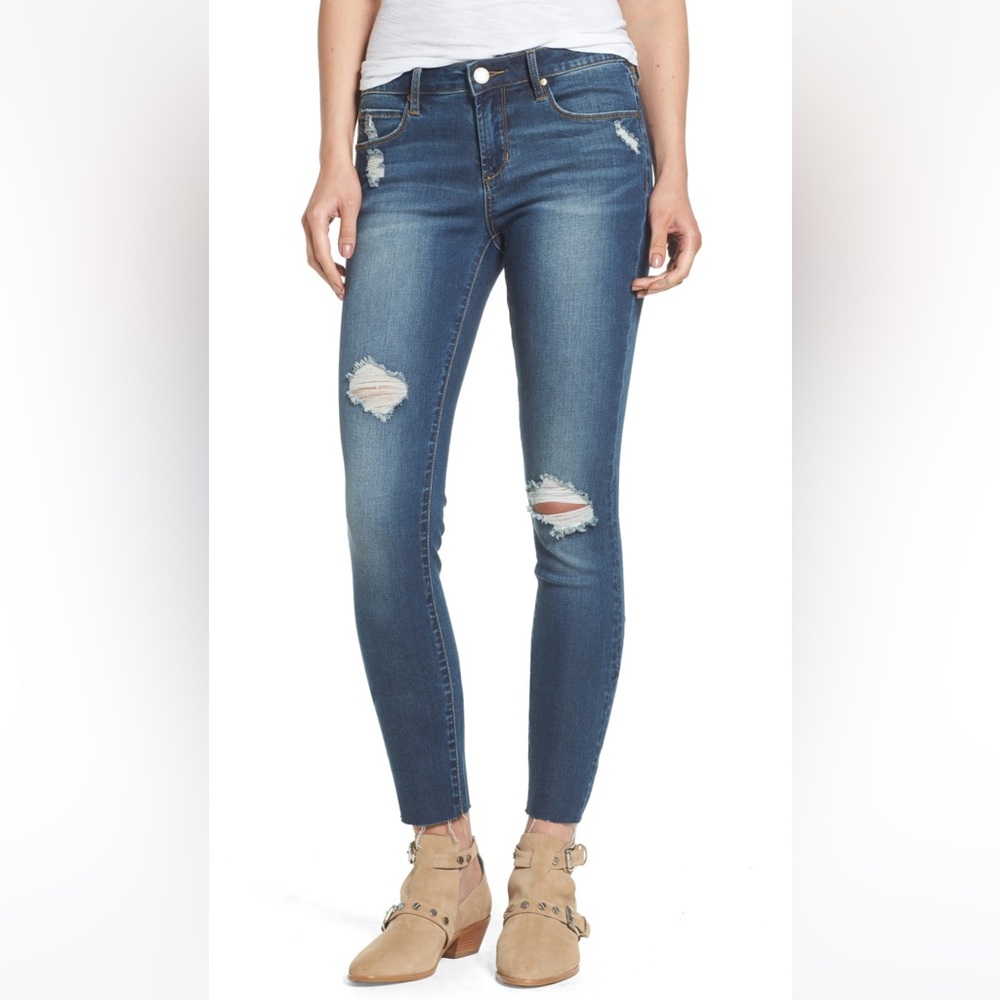 Articles Of Society Blue Sarah Distressed Skinny Jeans-Prarie Size 32 NWT